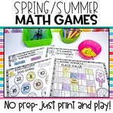 Spring and Summer Themed Math Games | Math Center Games