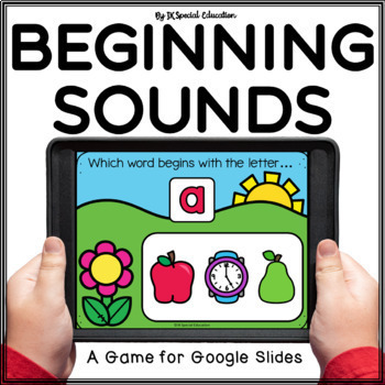 Preview of Spring beginning sound review Google Slides activity | Alphabet Letters