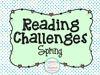 Preview of Spring break reading challenge freebie