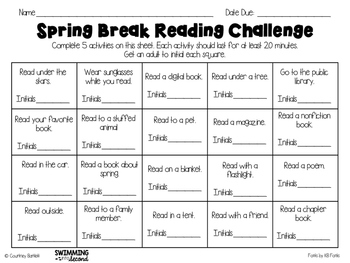 Spring Think Fast Challenge : Printable Worksheet for Kids