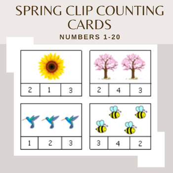 Preview of Spring clip counting 1-20