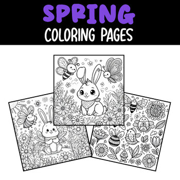 Preview of Spring collection coloring pages