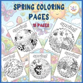 Spring coloring pages