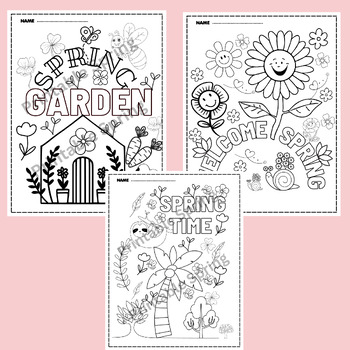 Spring Coloring Book - Kids Coloring Pages - Printable PDF – Scrappin  Doodles