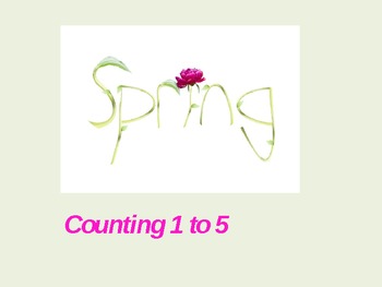 Preview of Spring counting 1 to 5