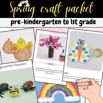 Preview of Spring craft packet,Spring Craftivity ,break packet, april kindergarten craft