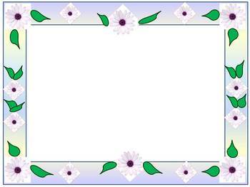 beautiful flower borders and frames