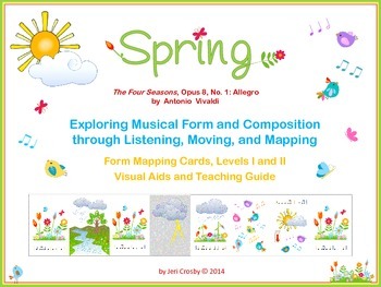 Preview of Spring from Vivaldi's Four Seasons - Listening, Moving, & Mapping Activities