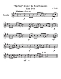 Spring from the Four Seasons Recorder Sheet Music