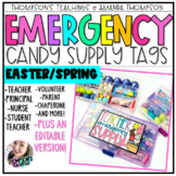 Spring gift tags | Emergency Candy Supply | Easter Candy Tags