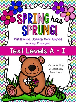 Preview of Spring has Sprung: CCSS Aligned Reading Passages & Activities Levels A-I BUNDLE