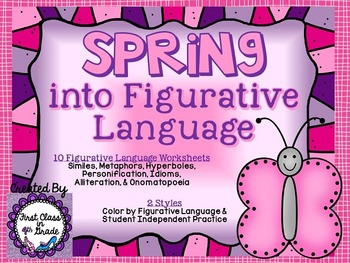 Preview of Spring into Figurative Language (Spring Literary Device Unit)