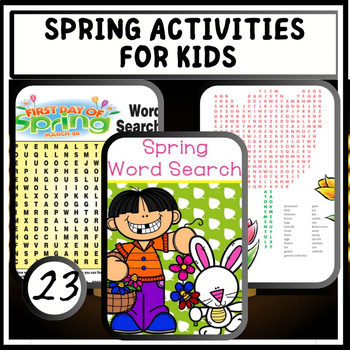 Preview of Spring into Fun: A Bundle of 23 Activities, Printables, Coloring Pages and more