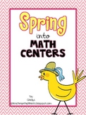 Spring into Math Centers {A math mini-unit for Little Learners}