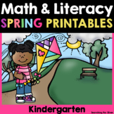 Preview of Spring Math & Literacy Printables {Kinder} PDF & Digital Ready!