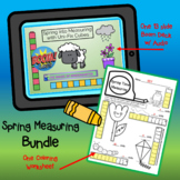 Spring into Measuring Bundle~Using unifix cube & non-stand