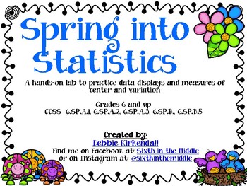 Preview of Spring into Statistics Data Displays and Measures of Center Lab