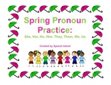 Spring into Subjective and Objective Pronoun Practice