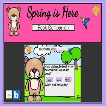 Preview of Spring is Here Book Companion BOOM CARDS