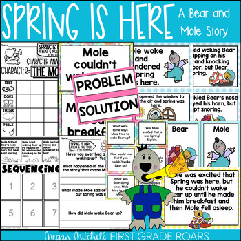 Preview of Spring is Here Book Companion Reading Comprehension
