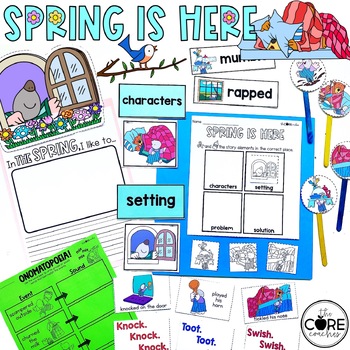 Preview of Spring is Here Mole and Bear Book Companion - Springtime Read Aloud Activities