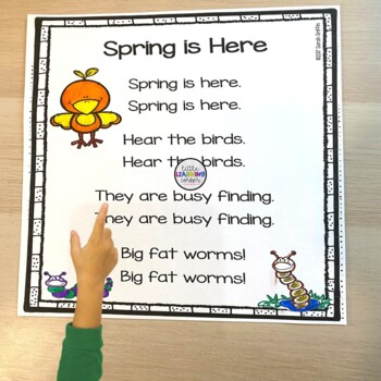 Spring is Here - Printable Poem for Kids by Little Learning Corner