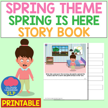 Preview of Spring is Here Story Book Printable