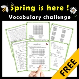 Spring is Here : Vocabulary challenge |Crossword-Word Maze