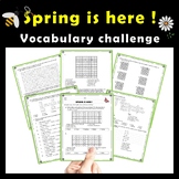 Spring is Here : Vocabulary challenge | Crossword-Word Maz