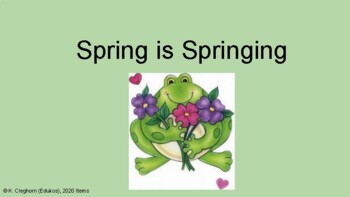 Preview of Distance Learning: Spring is Springing!