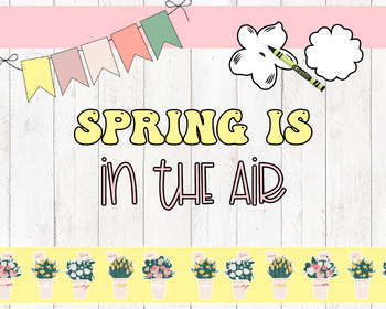 Preview of Spring is in the Air // April Bulletin Board Decor