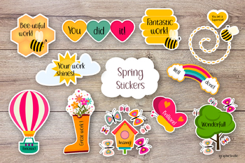 Preview of Spring motivational stickers