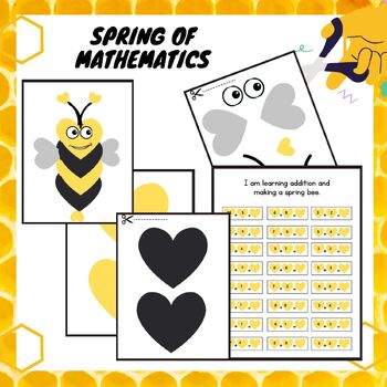 Preview of Spring of Mathematics Crafts: 1st Grade Addition Math Activity