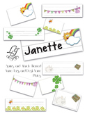 Spring or March Themed Name Tags and Desk Name Plates