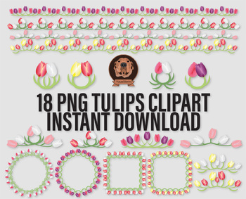 clip art tulip border