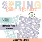 Spring Pastel Colored Bulletin Board Borders