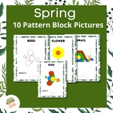 Spring pattern Block Pictures for fine motor skills in MAR