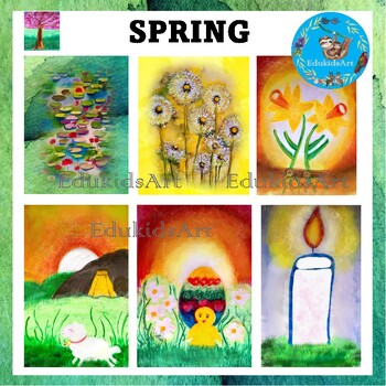 Preview of Waldorf Spring Postcards {Seasonal Digital Paper}