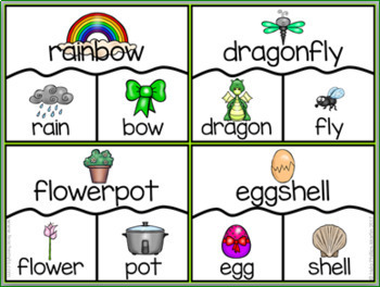 spring themed compound word puzzles by nylas crafty teaching tpt