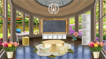 Preview of Spring themed Virtual Classroom Background