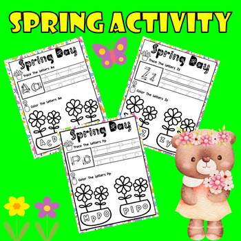 Spring tracing letters for Kindergarten | Spring Kindergarten NO PREP ...