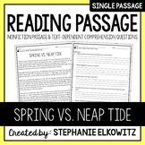 Spring vs. Neap Tide Reading Passage | Printable & Digital