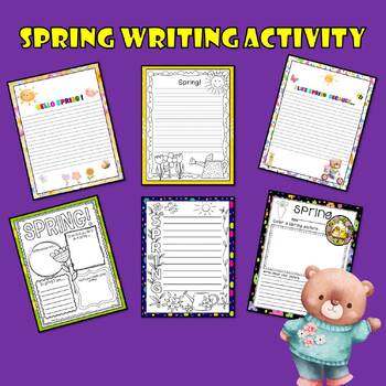 Spring writing prompt packet for first grade | Spring writing ...