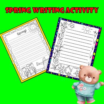 Spring writing prompt packet for first grade | Spring writing ...