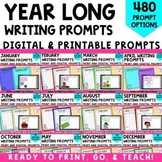 Back to school writing prompts YEAR LONG Writing Prompts O