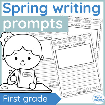 Spring writing prompts for First grade - narrative, opinion, procedure