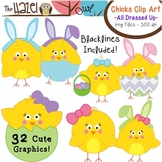 Spring/Easter Chicks & Eggs All Dressed Up: Clip Art Graph
