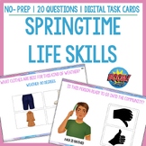 Springtime Activities. Functional Life Skill Boom Cards Sp