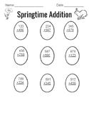 Springtime Addition - 3 Digit