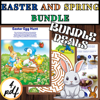 Preview of Springtime Adventures & Easter Extravaganza: Fun-filled Worksheets Bundle